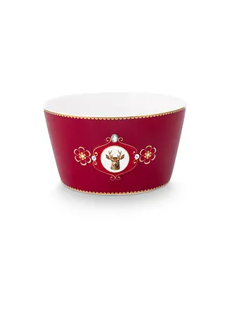 PIP STUDIO | Schale 15cm LOVE BIRDS MEDALLION Dark Red | 